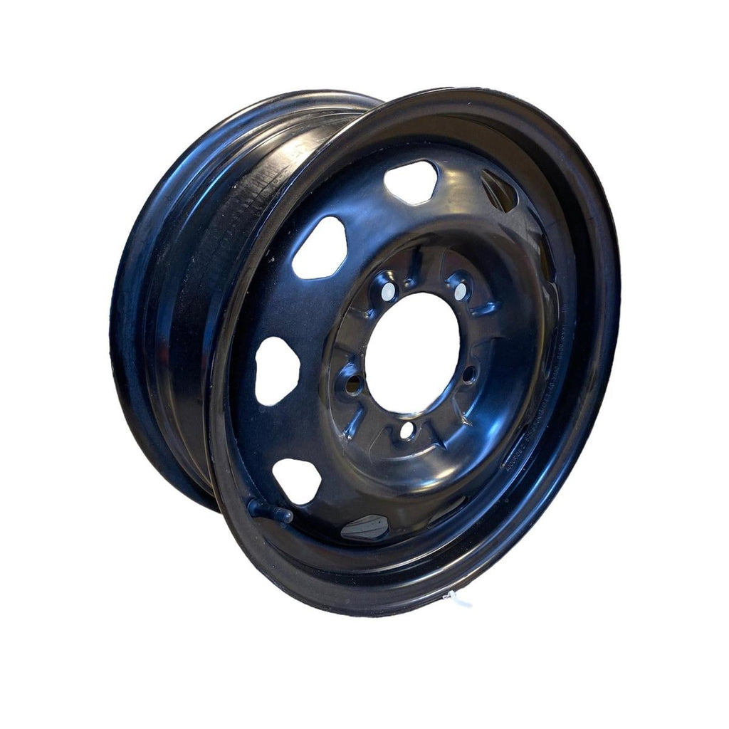 16 Inch Black Rim SET of 4 – Bukhanka (Classic 2.4L & 2.9L, Modern 2.7L), Hunter & 469 – OEM 3160-3101015 - Axles, cardan & suspension - UAZ spare parts