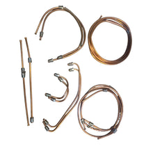 Last inn bildet i gallerivisningen, Copper Brake Line Set (11 pcs) – Bukhanka Classic (2.4L &amp; 2.9L) – OEM 3741-11-01 - Brake system - UAZ spare parts