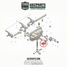 Загрузить изображение в просмотрщик галереи, Oil Seal for Upper Gearshift Lever 12×24×7 – Bukhanka Modern, Hunter &amp; 469 (2.7 L) – OEM 220600170216500 - Clutch and transmission - UAZ spare parts