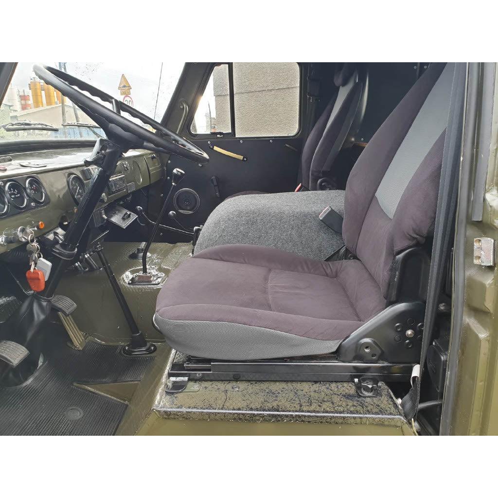 Smart Full Leather Heated Seat Set (2 pcs) – Bukhanka (Classic & Modern) – OEM SMART123BLACK - Interior - UAZ spare parts