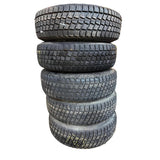 Комплект колес и шин 16 дюймов белые 225/75R16 (5 шт) – Хантер и 469; Буханка – Б/У