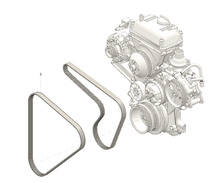 Cargar imagen en el visor de la galería, Drive Belt 1190 – Bukhanka Modern (2.7L) – OEM 316300-1308020-01-1190 - Engine - UAZ spare parts
