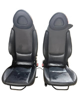 Laden Sie das Bild in den Galerie-Viewer, Smart Full Leather Heated Seat Set (2 pcs) – Bukhanka (Classic &amp; Modern) – OEM SMART123BLACK - Interior - UAZ spare parts