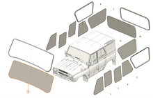 Görseli Galeri görüntüleyiciye yükleyin, Windshield with Rubber - Hunter &amp; 469 - OEM 315100520601000 - Interior - UAZ spare parts